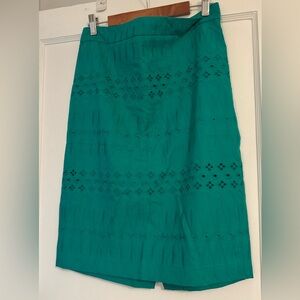 LOFT Green Skirt